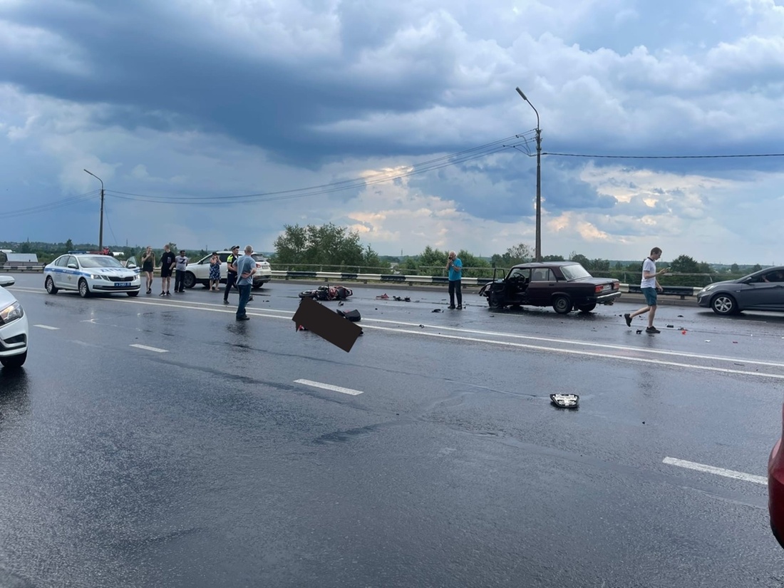 Мотоциклист погиб в аварии в Череповце 