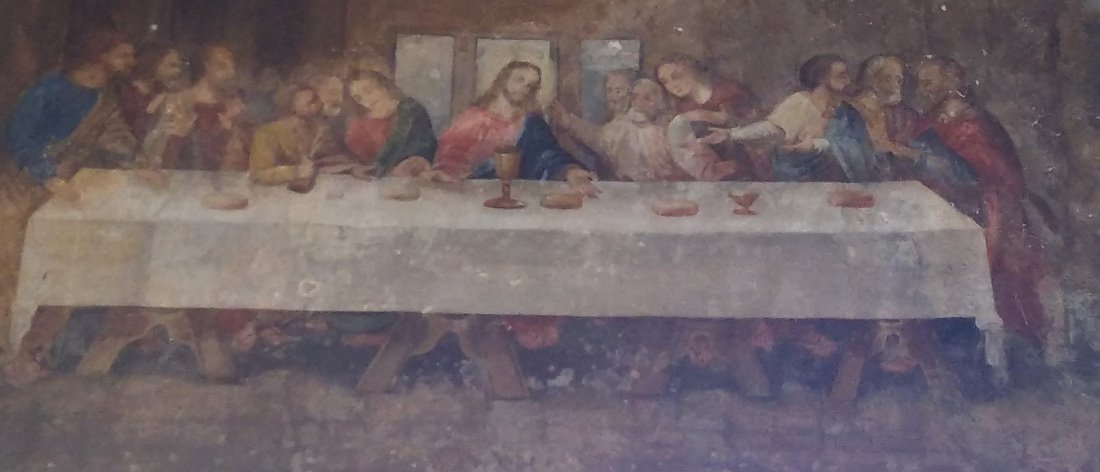 Копия знаменитой фрески «Тайная вечеря» найдена в Спасо-Прилуцком монастыре