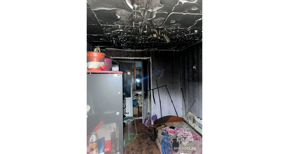 Квартиросъёмщица едва не сгорела заживо при пожаре в Череповце