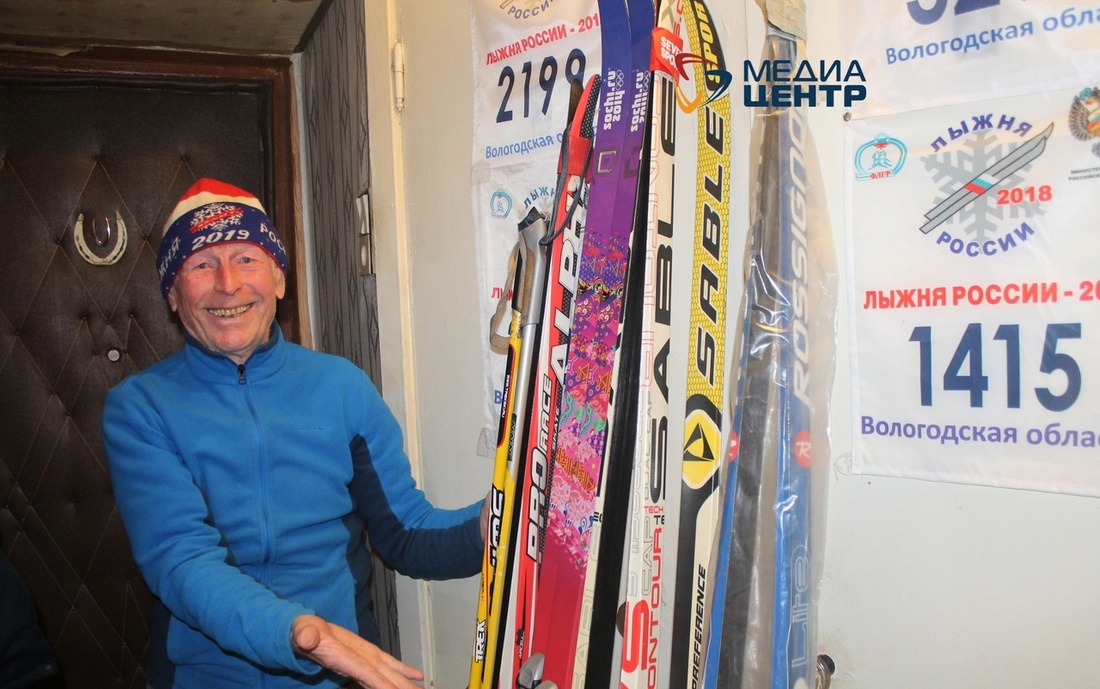 Более 2 тысяч километров прошел череповецкий пенсионер на лыжах
